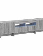 vidaXL 5-dielny LED TV kabinet Sivý Sonoma Kompozitné drevo