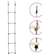 vidaXL 5-stupňový rebrík 210 cm masívne borovicové drevo