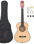 vidaXL 8-dielna klasická gitarová sada pre deti začiatočníkov 1/2 34"