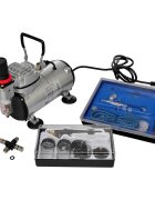 vidaXL Airbrush kompresor súprava s 2 pištoľami