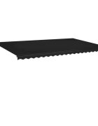 vidaXL Automatická markíza LED a senzor vetra 500x350 cm antracitová