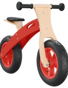 vidaXL Balančný bicykel pre deti s nafukovacími pneumatikami červený