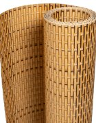 vidaXL Balkónová zástena bledohnedá 600x80 cm polyratan