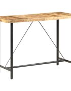 vidaXL Barový stôl 150x70x107 cm surové mangovníkové drevo