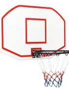 vidaXL Basketbalová doska biela 109x71x3 cm polyetén