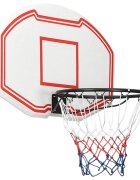 vidaXL Basketbalová doska biela 90x60x2 cm polyetén