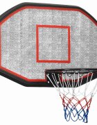 vidaXL Basketbalová doska čierna 109x71x3 cm polyetén