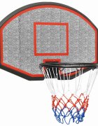 vidaXL Basketbalová doska čierna 71x45x2 cm polyetén