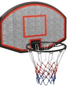 vidaXL Basketbalová doska čierna 90x60x2 cm polyetén
