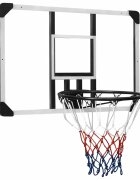 vidaXL Basketbalová doska priehľadná 90x60x25 cm polykarbonát