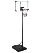 vidaXL Basketbalový stojan priehľadný 235-305 cm polykarbonát