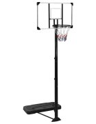 vidaXL Basketbalový stojan priehľadný 256-361 cm polykarbonát