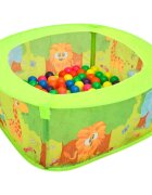 vidaXL Bazén na loptičky s 300 loptičkami pre deti 75x75x32 cm