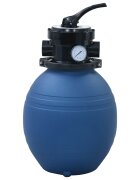 vidaXL Bazénový pieskový filter so 4 polohovým ventilom modrý 300 mm