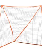 vidaXL Bejzbalová sieť oranžovo-čierna 183x182x183cm oceľ a polyester