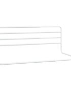 vidaXL Bezpečnostná zábrana na postieľku biela (76-137)x55 cm železo