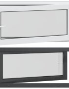 vidaXL Biele vnútorné farby okna v suteréne RISOR 120 x 60 cm