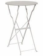 vidaXL Bistro stôl Béžová Ø 50 x 71 cm Práškovaná oceľ