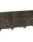 vidaXL Bočné skrinky 3 ks 60x33x75 cm masívne mangovníkové drevo
