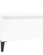 vidaXL Bočný stolík vysoký lesk biely 50x46x35 cm spracované drevo