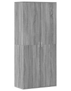 vidaXL Botník sivý sonoma 80x39x178 cm kompozitné drevo