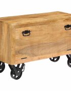 vidaXL Botník z mangového dreva 86x35x55 cm