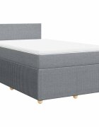 vidaXL Boxspring posteľ s matracom bledosivá 120x190 cm látka