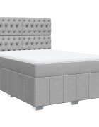 vidaXL Boxspring posteľ s matracom bledosivá 140x200 cm látka