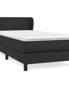 vidaXL Boxspring posteľ s matracom čierna 100x200 cm umelá koža