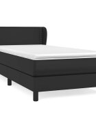 vidaXL Boxspring posteľ s matracom čierna 100x200 cm umelá koža