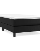 vidaXL Boxspring posteľ s matracom čierna 100x200 cm umelá koža