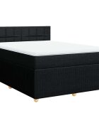 vidaXL Boxspring posteľ s matracom čierny 140x190 cm látka