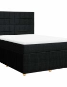 vidaXL Boxspring posteľ s matracom čierny 140x190 cm látka