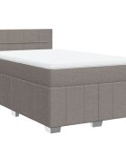 vidaXL Boxspring posteľ s matracom sivohnedá 120x190 cm látka