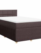 vidaXL Boxspring posteľ s matracom tmavohnedá 120x190 cm látka