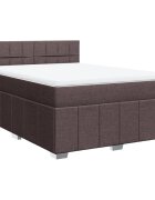 vidaXL Boxspring posteľ s matracom tmavohnedá 160x200 cm látka