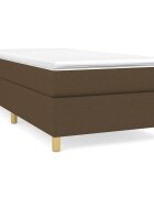vidaXL Boxspring posteľ s matracom tmavohnedá 90x190 cm látka