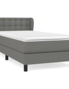 vidaXL Boxspring posteľ s matracom tmavosivá 100x200 cm látka