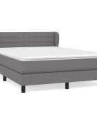 vidaXL Boxspring posteľ s matracom tmavosivá 140x200 cm látka
