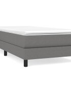 vidaXL Boxspring posteľ s matracom tmavosivá 90x200 cm látka