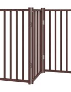 vidaXL Brána pre psa skladacia 3 panely 150 cm masívne jedľové drevo