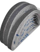 vidaXL Brúsne pásy na pneumatickú pásovú brúsku 30 ks 10 x zrnitosť 60 10 x zrnitosť 80 10 x zrnitosť 120 10 mm x 330 mm