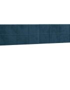 vidaXL Čelá postelí tmavomodré 180x5x78/88 cm zamatové