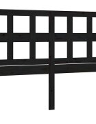 vidaXL Čelo postele čierne 2055x4x100 cm masívna borovica
