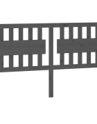 vidaXL Čelo postele sivé 1655x4x100 cm masívna borovica