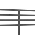 vidaXL Čelo postele sivé 206x4x100 cm masívna borovica