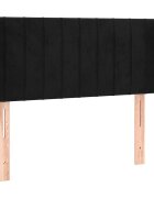 vidaXL Čelo postele so záhybmi čierne 93x16x78/88 cm zamat