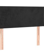 vidaXL Čelo postele so záhybmi čierne 93x23x78/88 cm zamat