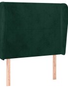 vidaXL Čelo postele so záhybmi tmavosivé 83x23x118/128 cm zamat