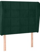 vidaXL Čelo postele so záhybmi tmavosivé 83x23x118/128 cm zamat
